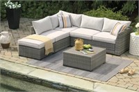 Ashley P301-070 Outdoor Sectional w/Ottoman