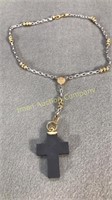 18kt Cross Necklace