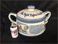 LARGE LOUISVILLE POTTERY 12 DAYS OF CHRISTMAS TURE