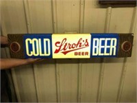 COLD STROHS BEER LIGHTED SIGN