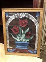 STAINGLASS WELCOME SIGN