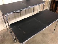 COSTCO FOLD UP PORTABLE TABLES - PAIR