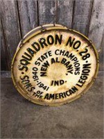 VINTAGE AMERICAN LEGION DRUM FROM NEW ALBANY