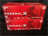 200 RDS OF 2 3/4 INCH FEDERAL 20 GAUGE