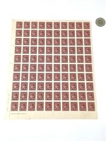 Feuille x100 timbres NEUFS Georges VI -
