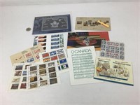 13 feuillets timbres souvenirs dont 100e -