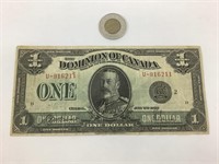 Billet de 1$ Dominion of Canada, 2 juillet, 1923