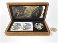 Coffret commémoratif monnaie/timbre Grizzly -