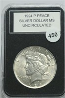 1924-p UNC Silver Peace Dollar