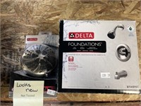 Delta Shower And Tub Faucet, Shower Head
