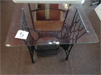 Singer Sewing Table w/ Glass Top