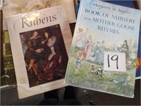 Nursery Rhyme Book & Rubens Colored Prints Book