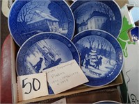 (4) Royal Copenhagen Plates