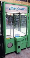 Clean Sweep Claw Machine, Coin Operated,