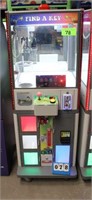 Find a Key Claw Machine, Coin & Bill Operated,