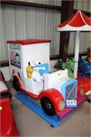 Snoopy & Woodstock Ice Cream Truck Kiddie Ride,