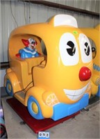 Bozo's Schoolbus Kiddie Ride, Coin Operated