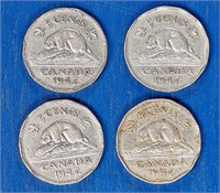 1947 & 1951 Canadian Nickels