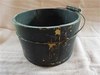 Early wood bucket bail handle 11.5" dia, 7" high