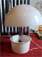 Mid Century plastic lamp dome top 18" UPSTAIRS