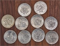 10 x  Half Dollars United States (1968-1977)