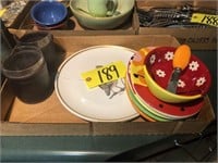 Plates, bowls, glasses