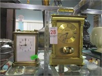 2 MANTLE CLOCKS 5" AND 7"