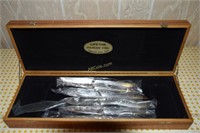 Stainless Steel Carving Knife and Fork w/6 Steak