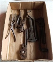 EARLY PIPE WRENCHES/PUNCHES/