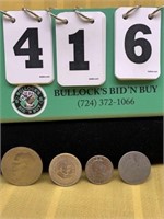Mixed Coin Lot - 1856 Worn Half Dollar
