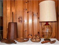 Grouping to Include: Lamp w/Shade 34" tall,