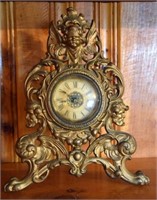 Antique Cast  Cherub Mantle Clock (Western