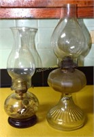 2 Oil Lanterns, Vintage Bottles (3 Brown, 4