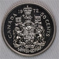 1972 Canada 50 Cent Coin