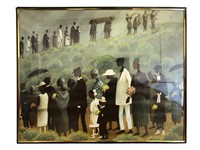 Vintage "Funeral Procession" T. Coleman Lithograph