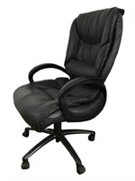 Adjustable Leather Rolling Office Chair