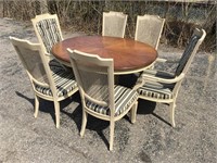 Heritage Dining Table & Six Chairs & Two Leaves