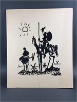 Vintage Pablo Picasso "Don Quixote" Print