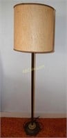 Antique Floor Lamp w/Milk Glass Shade 64" tall