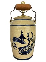 Cedar Swamp Stoneware Crock Lamp
