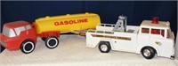 Plastic Gasoline Tanker, Wrecker, Airplane and