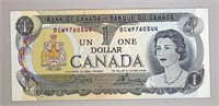 Canada $1.00 Bill (1973)