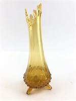 Mid-Century 11" Fenton Hobnail Amber Glass Vase