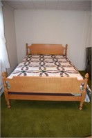 Mid Century Full Size Bed w/contents (not to