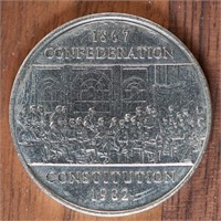 1867-1982 Confederation Constitution Silver Dollar