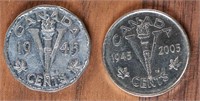 1945 Canada Nickel and 1945-2005 Nickel