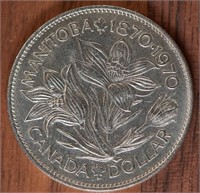 1870-1970 Manitoba Canada Silver Dollar