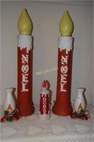 Vintage Plastic Light-Up Candles to Include 2