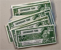 20 x  5 Cent Canadian Tire Coupons