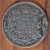 1880 Canada Quarter
